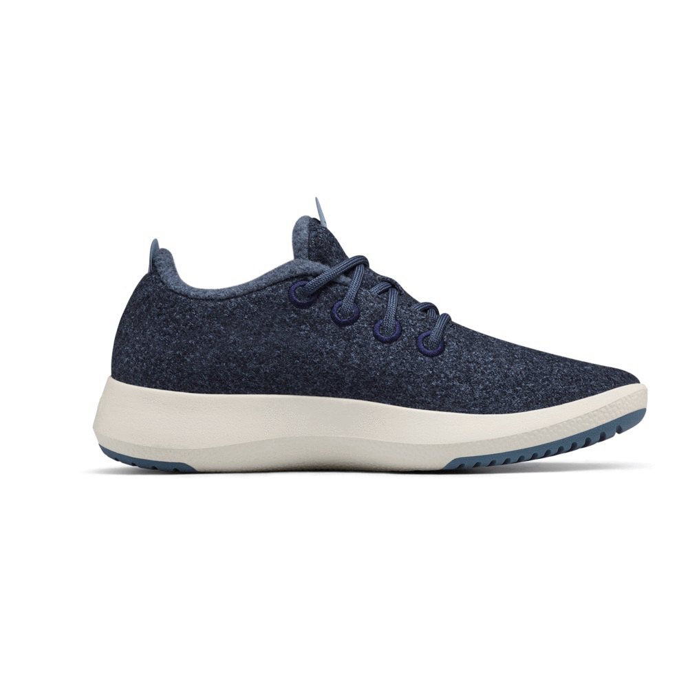 Allbirds Women\'s Wool Runner Mizzles - Sneakers Navy - MFU965147